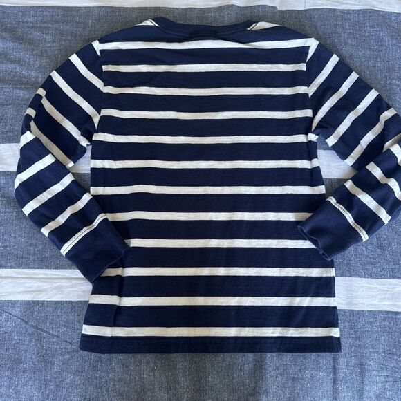 Polo Ralph Lauren Stripe Sweatshirt Youth S 8 Blue White Crew Neck Long sleeves - Picture 4 of 4